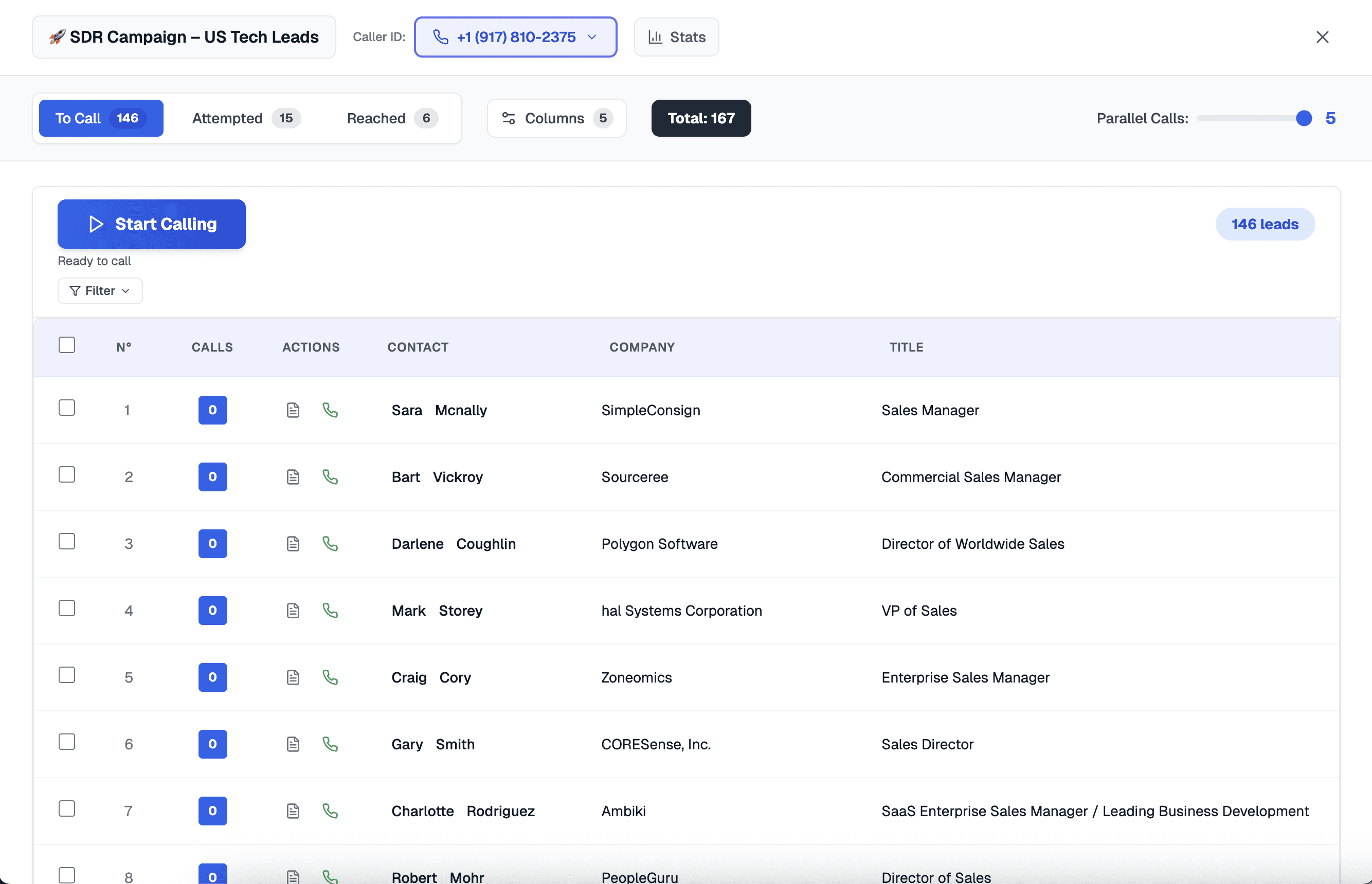 An image of Freelio's project ui