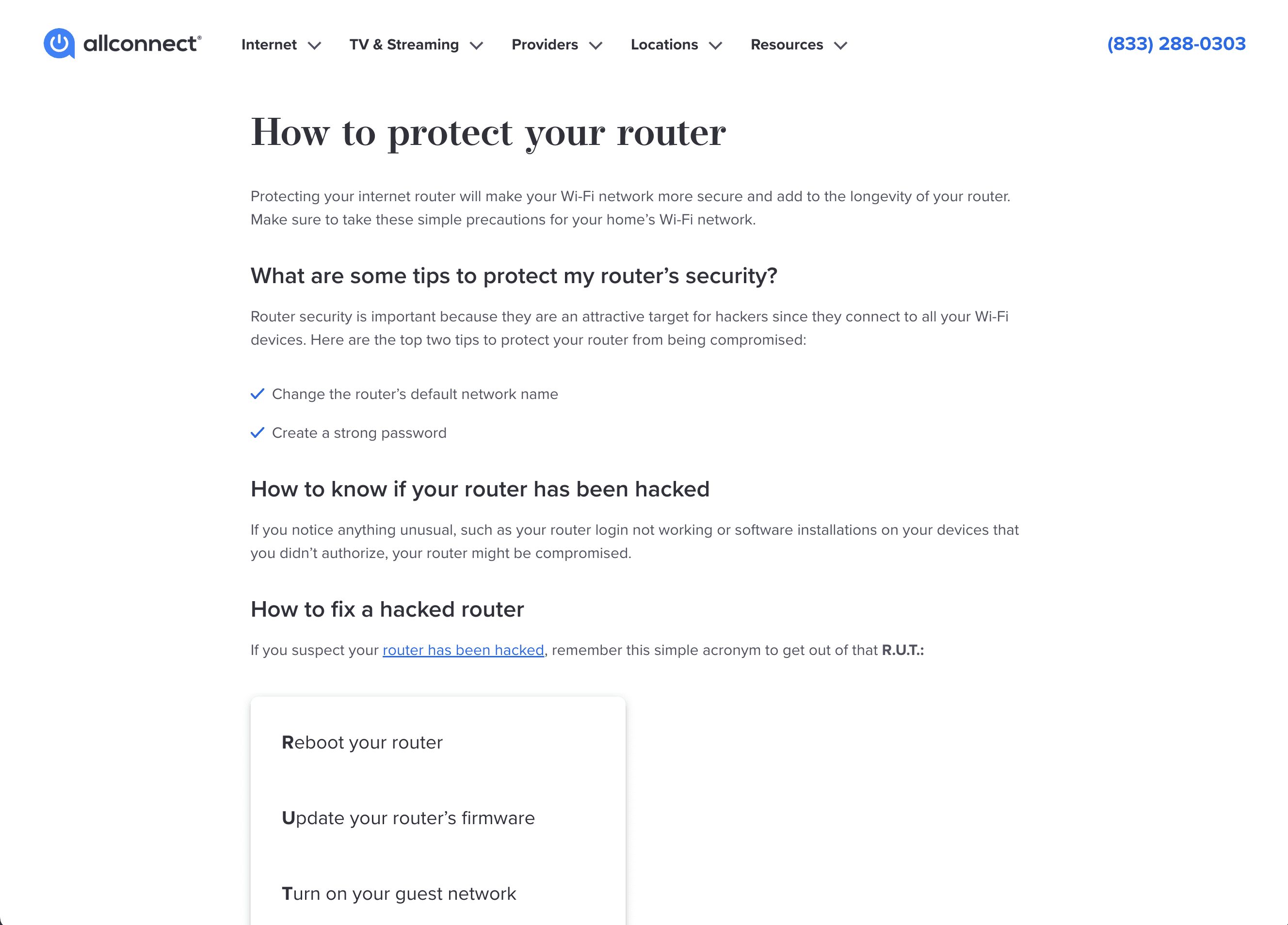 How to protect your router