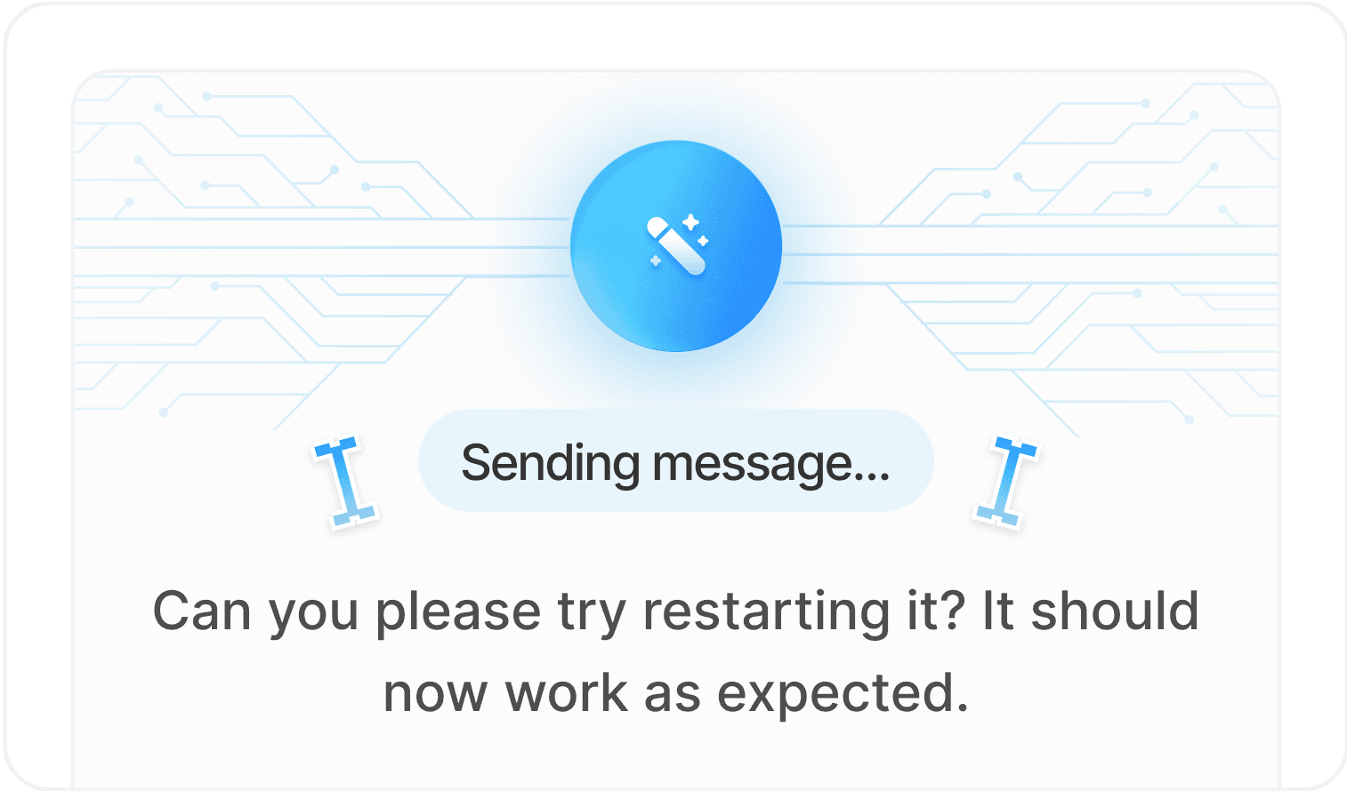 Sending a message - LightWork AI