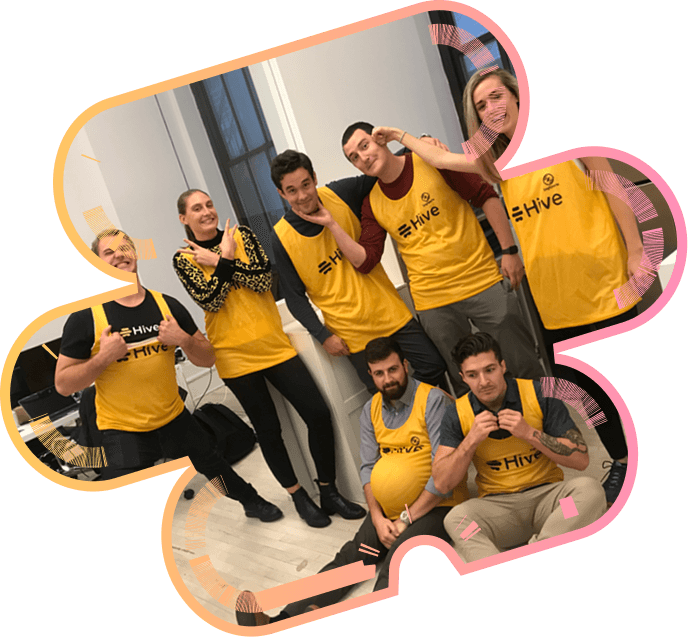 group photo in office