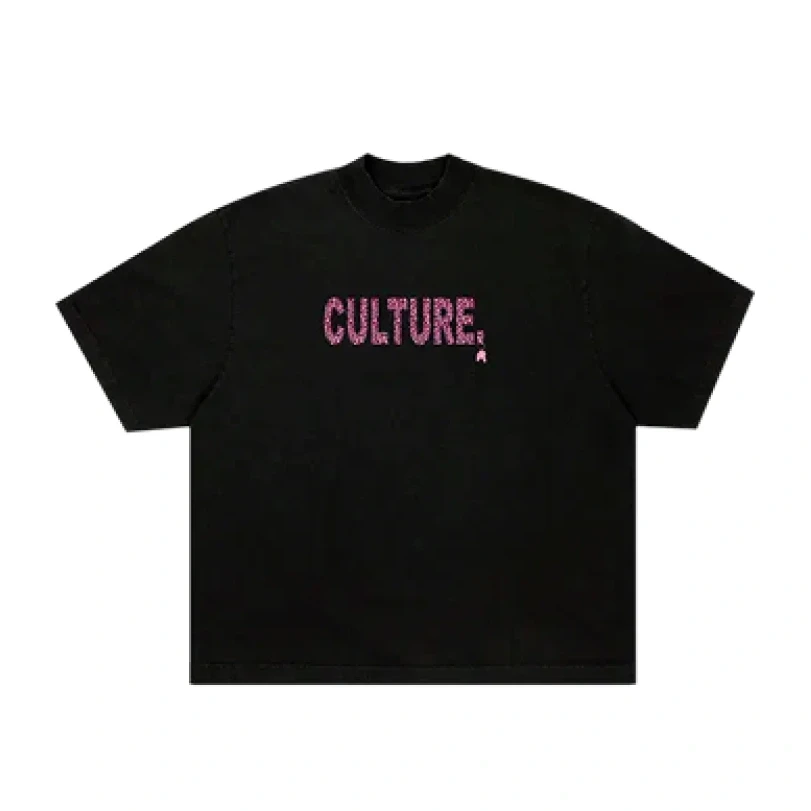 Tee Culture Black NTL leopard pattern