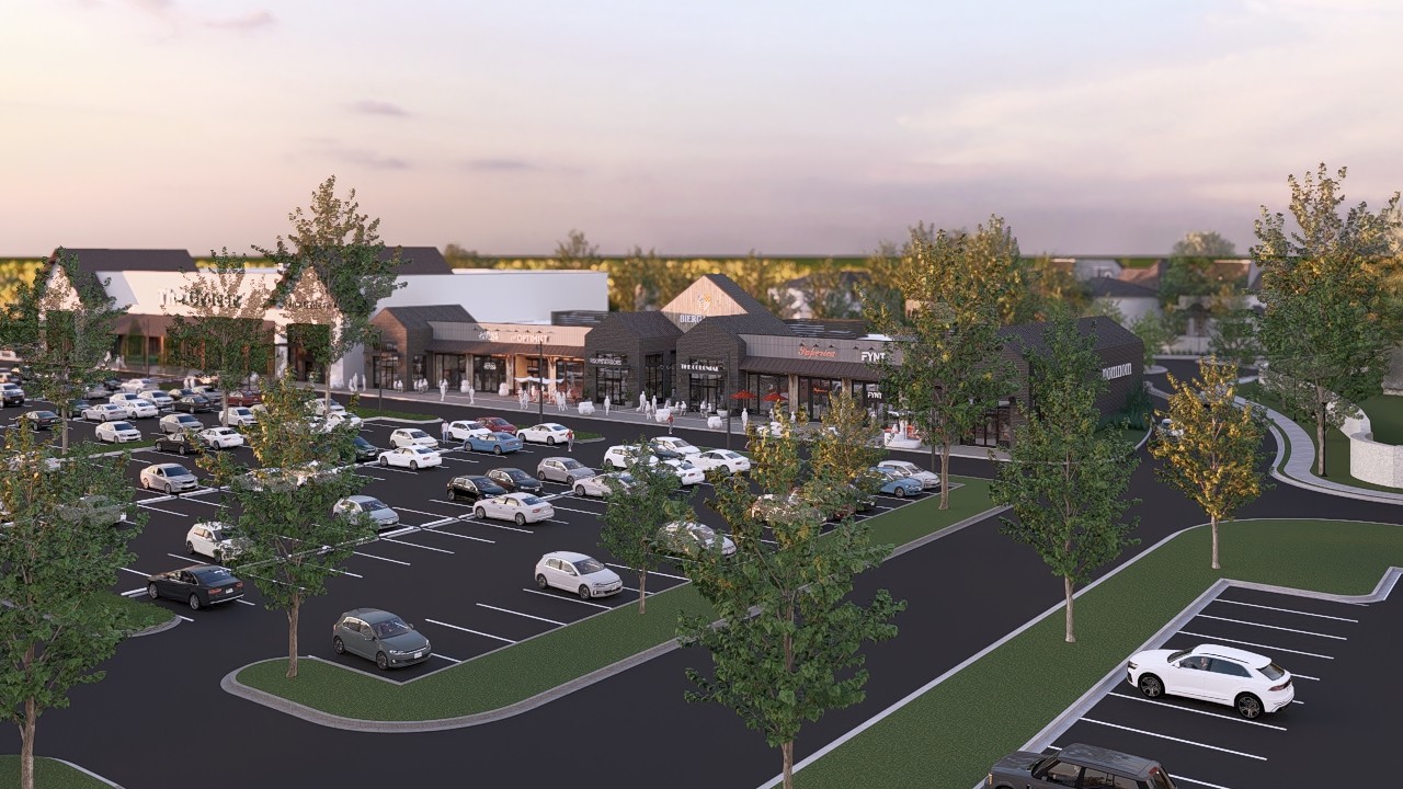 commercial landscape design for retail centers in dallas tx