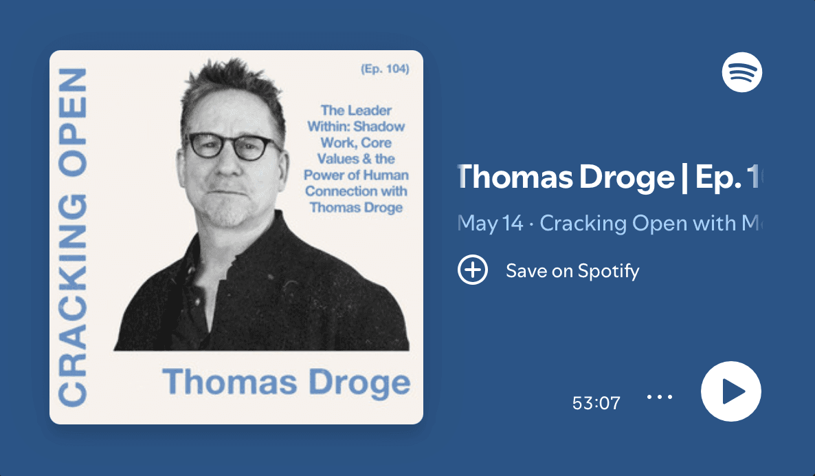 Spotify: Thomas Droge on Cracking Open podcast