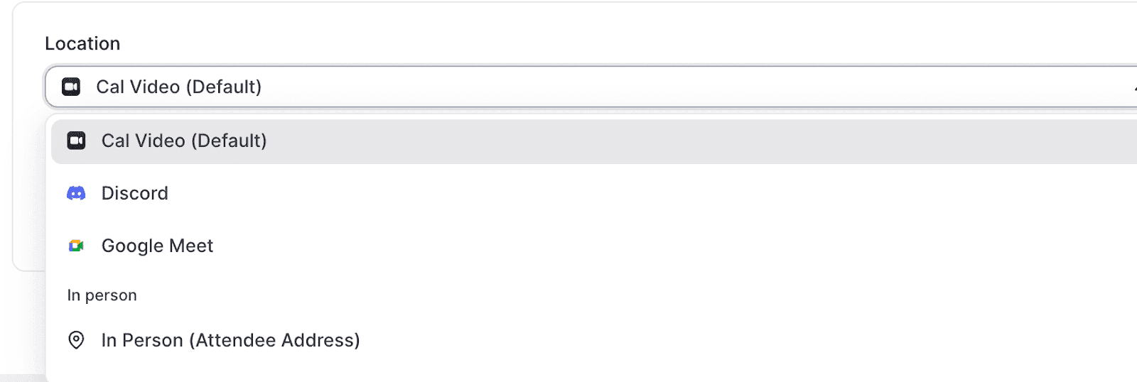 Setting event location