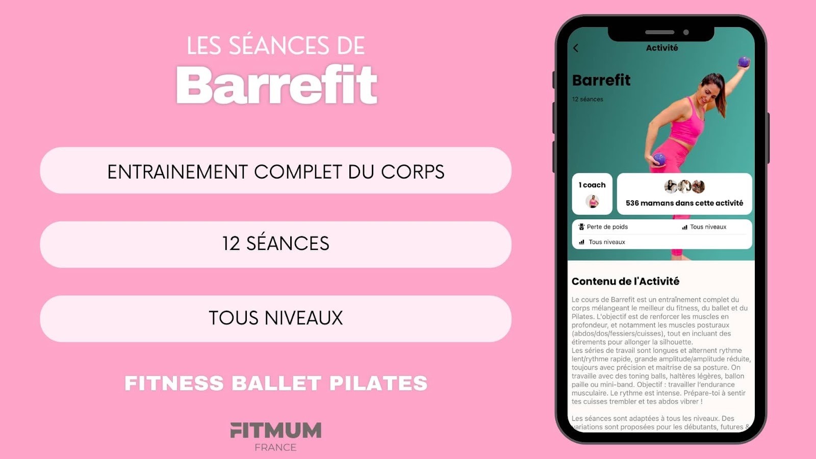 Les séances de Barrefit, un mélange de fitness, ballet et Pilates pour sculpter le bas de ton corps.