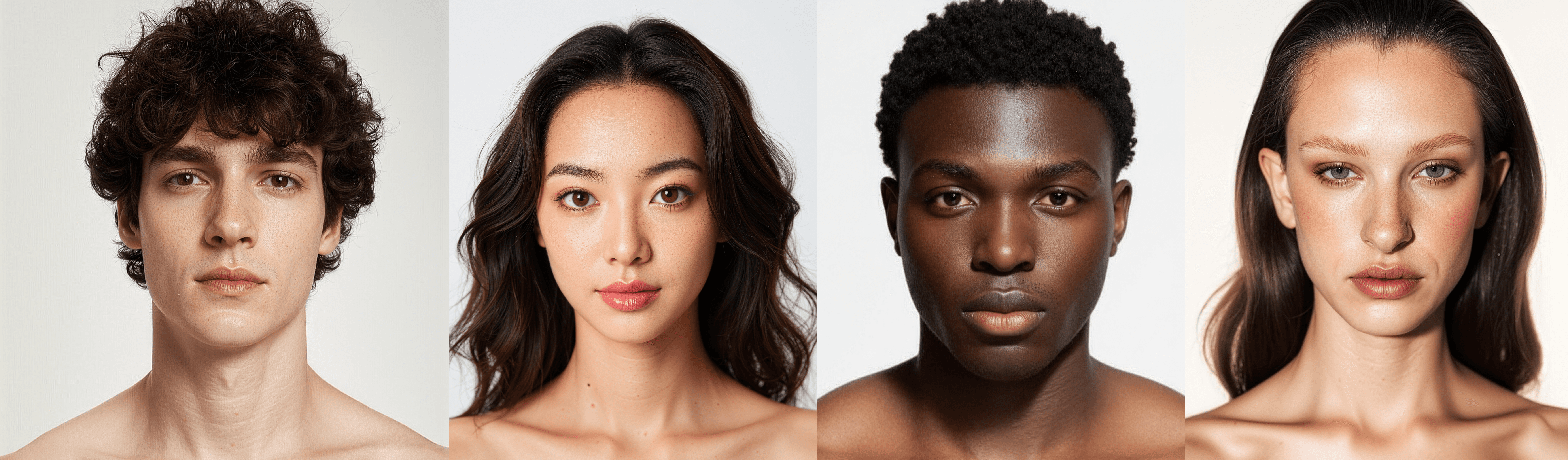 Four models from differents backgrounds origins