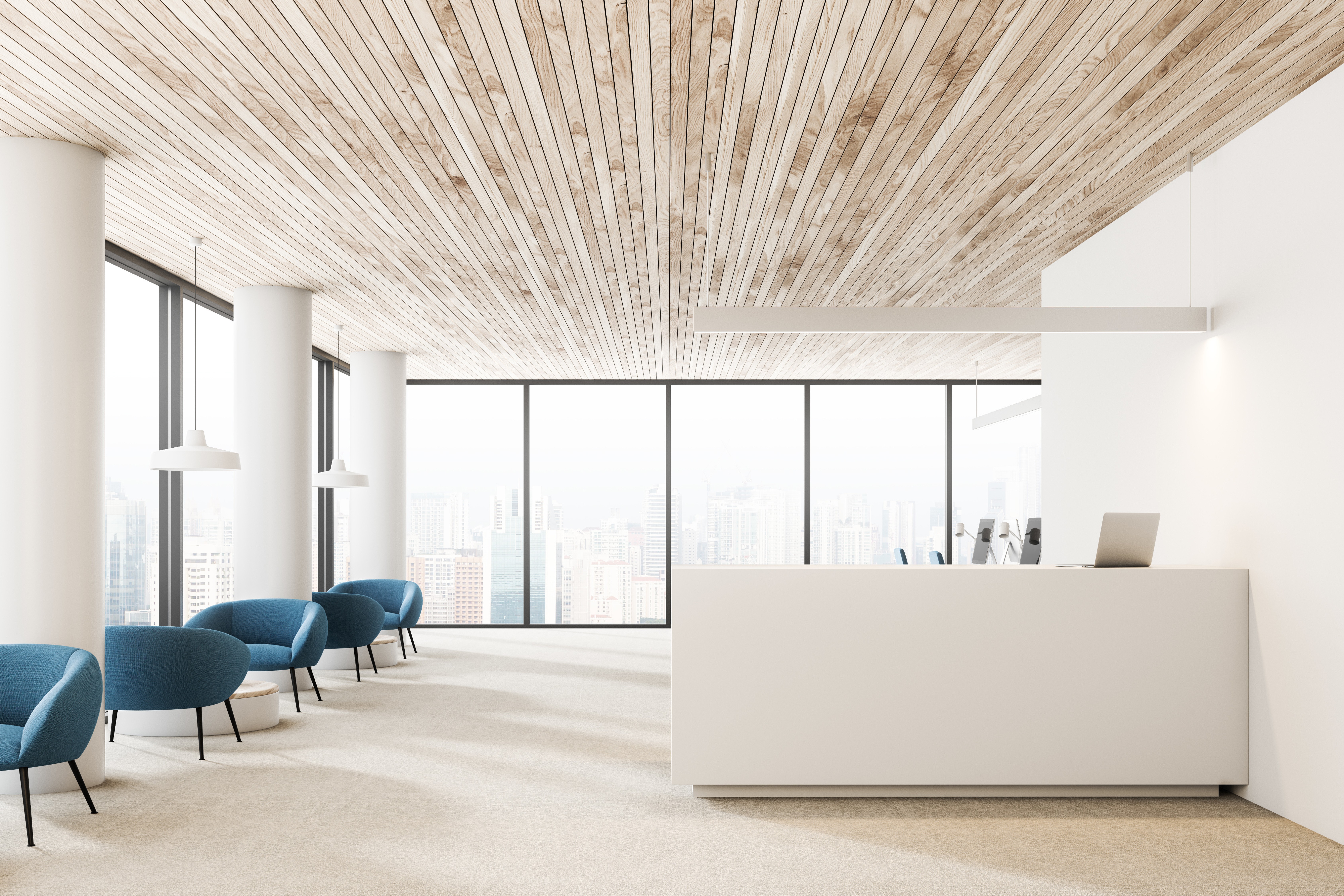 BW Office Design 香港完整辦公空間規劃 - 前台、會議室及主管辦公室Full office space planning including reception, meeting rooms and executive offices in Hong Kong