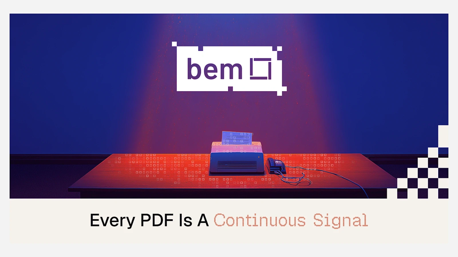 bem — Logo over Document Mode imagery