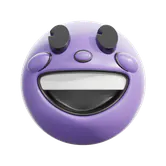 Free 3D grinning icon