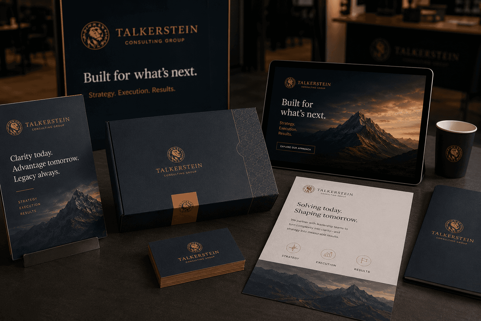 packaging and collateral material being applied in real word scenarios