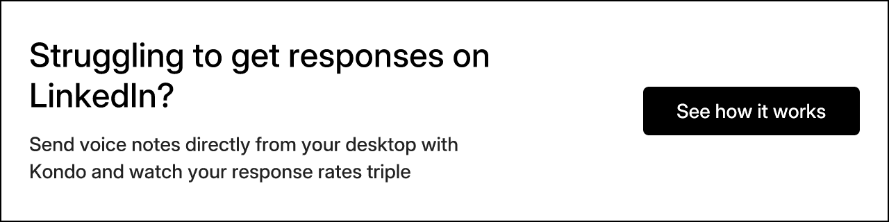 Struggling to get responses on LinkedIn?