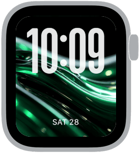 A selection from the Jade Atmos Apple Watch face collection