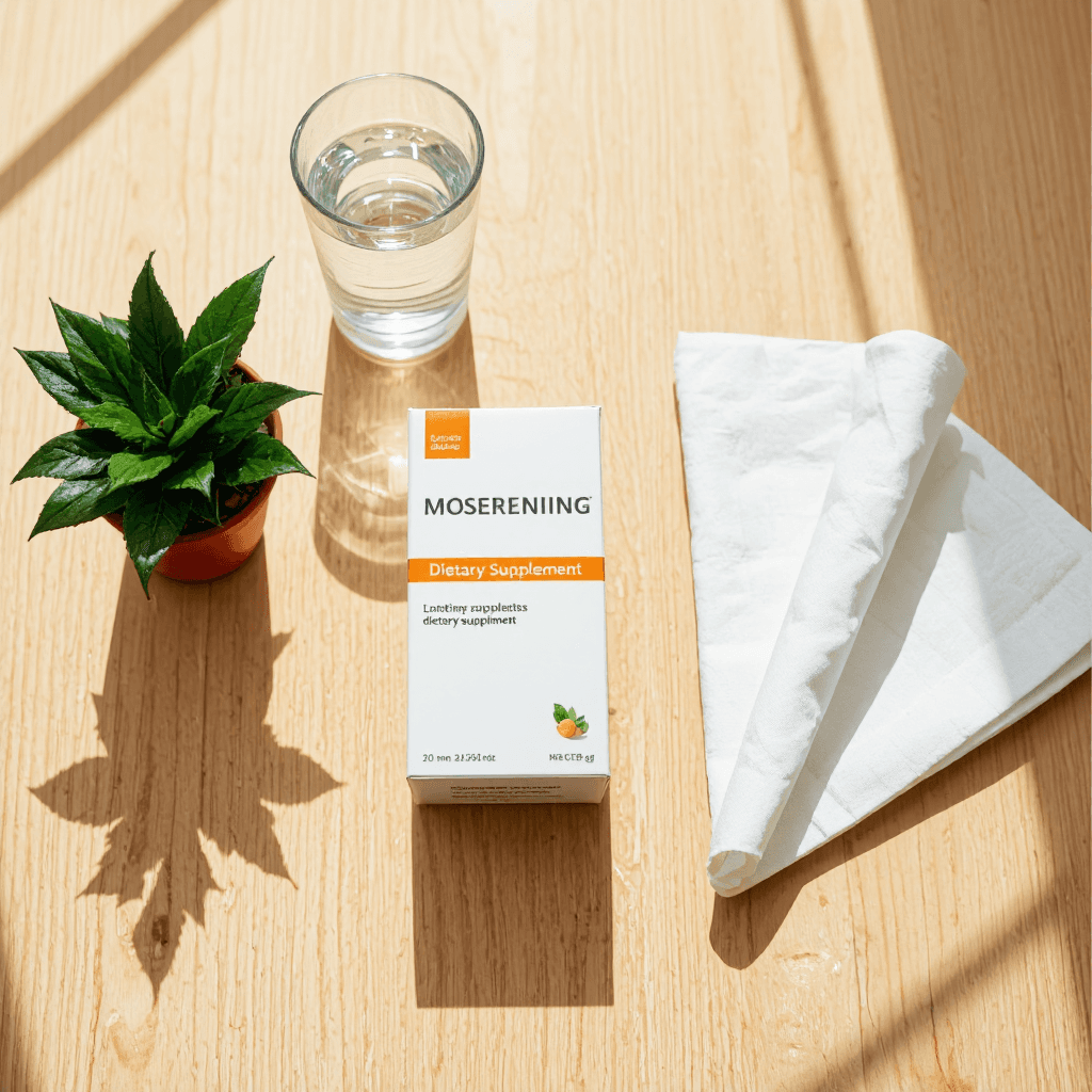 product photography of box of dietary supplement