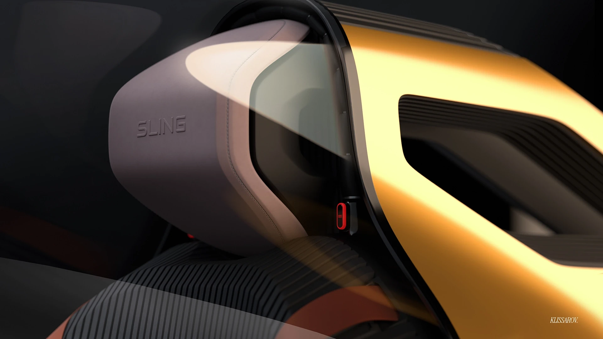 View of the Headrest and Head airbag