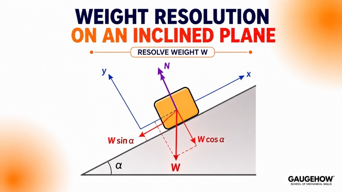 Analytical Method on inclined plane