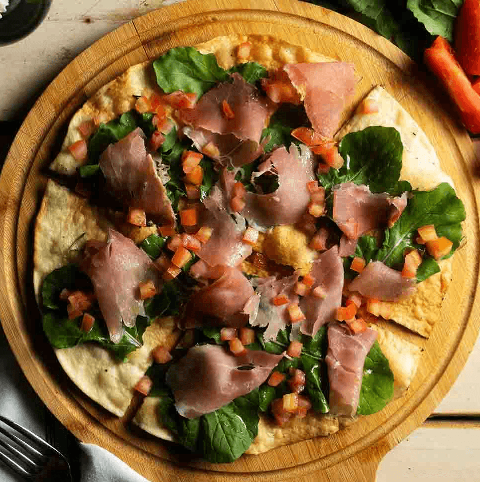 Foccacia con jamón serrano