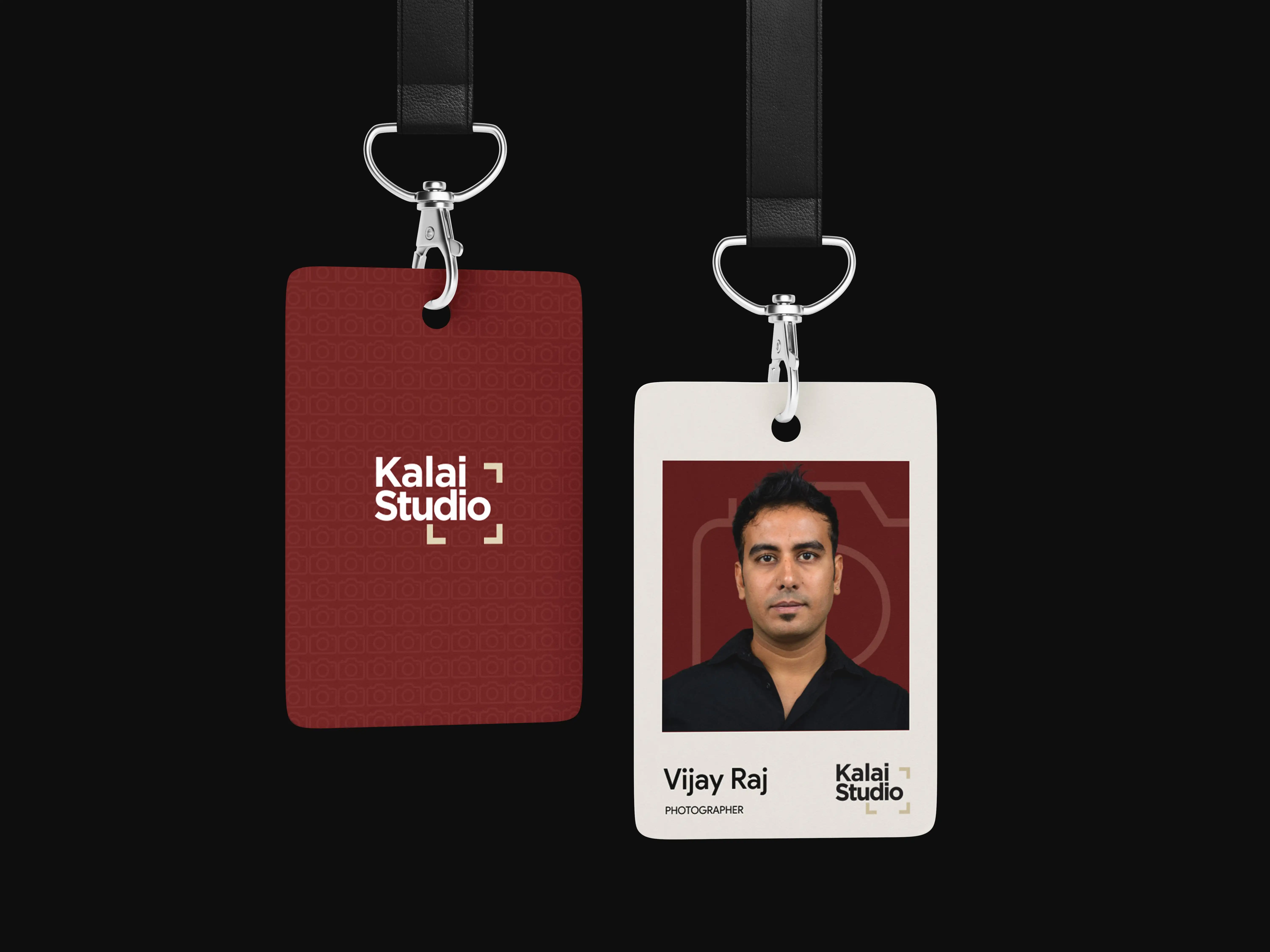 photography identity card and staff badge design for studio professionals