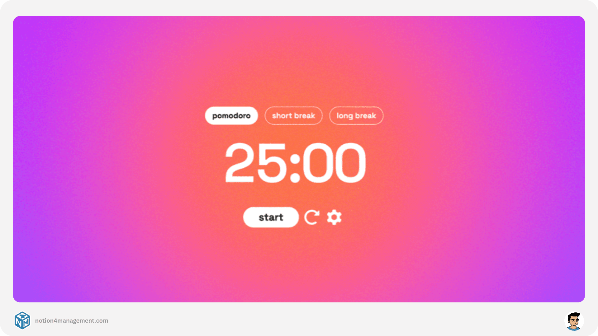 Notion Pomodoro Widget
