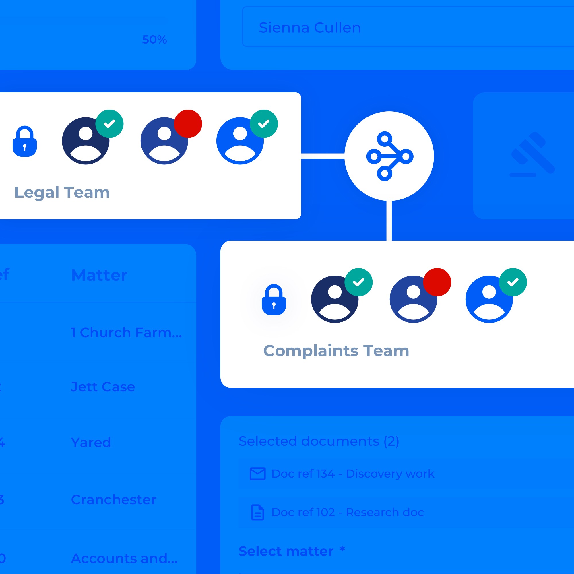 Iken’s interface Screenshot for cardiff city council case study about modernising legal management