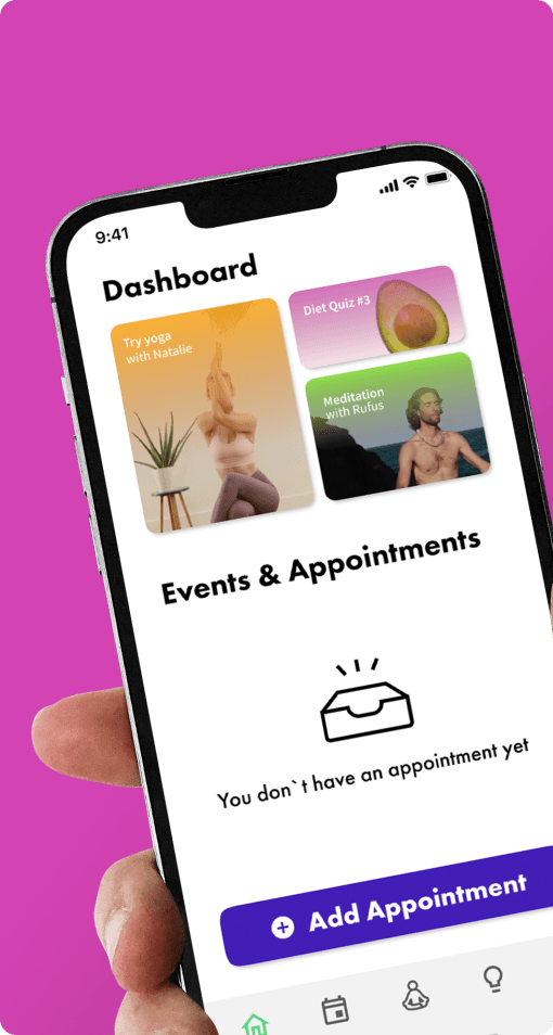 Olive App Startbildschirm