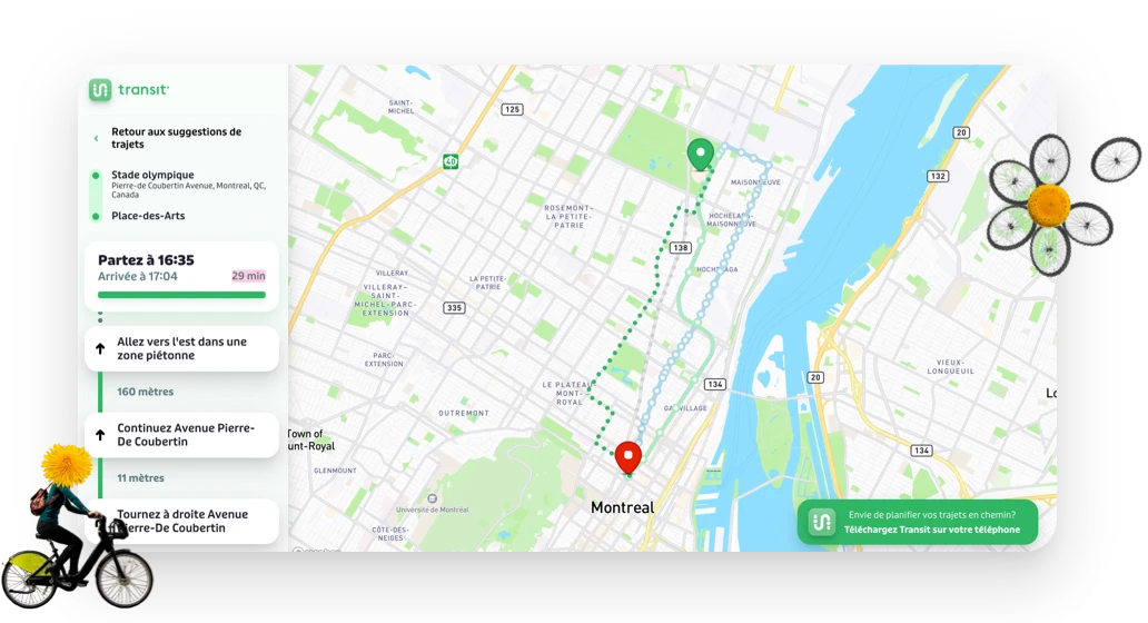 Inform your riders with Transit app