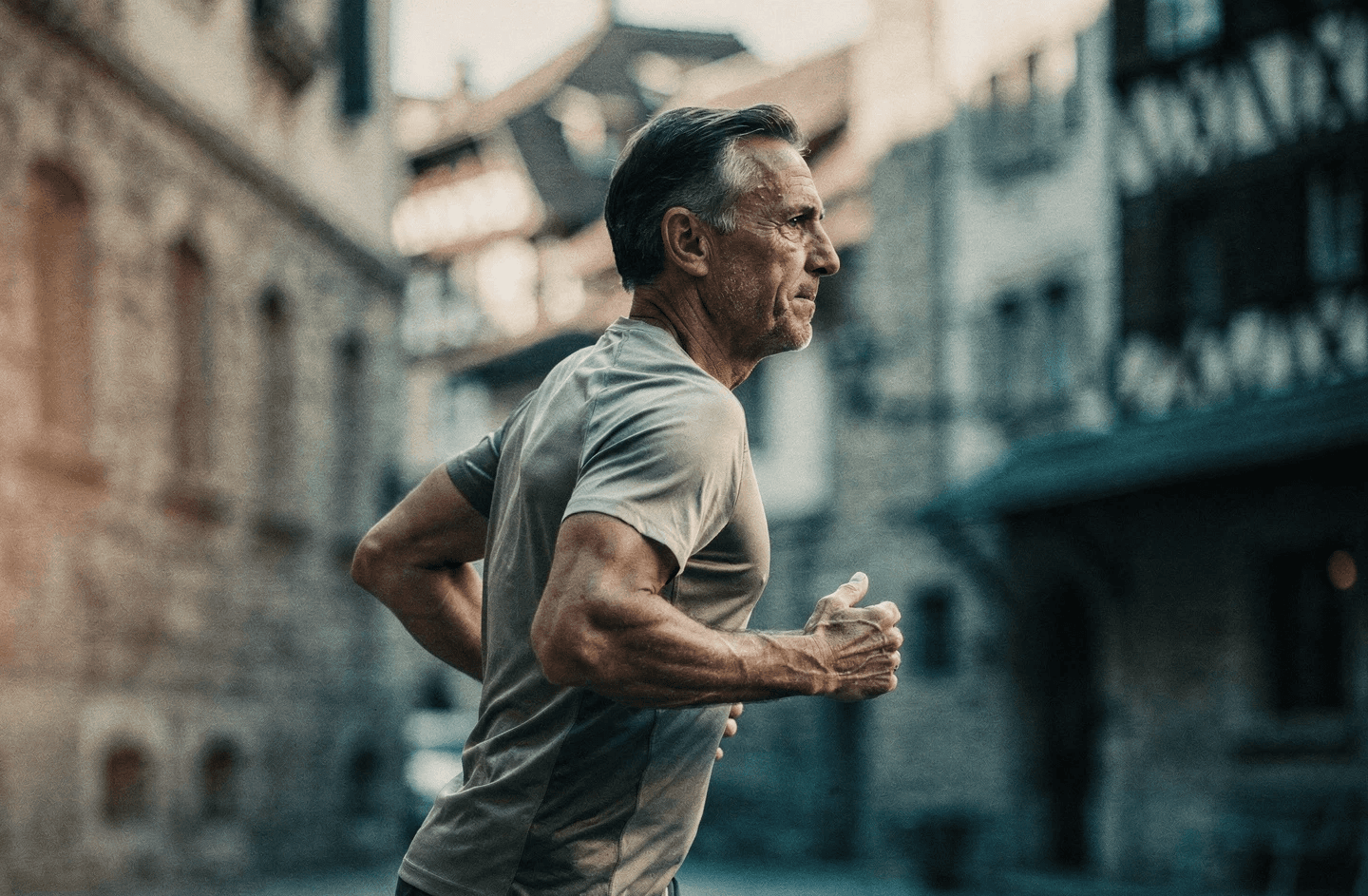 Male coach looking backward