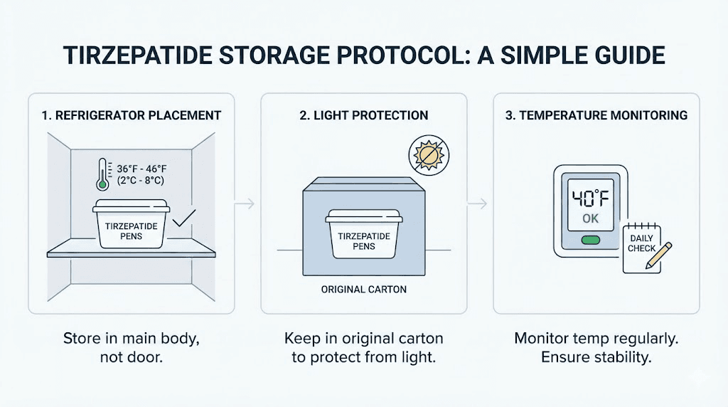 How to store tirzepatide properly for maximum shelf life