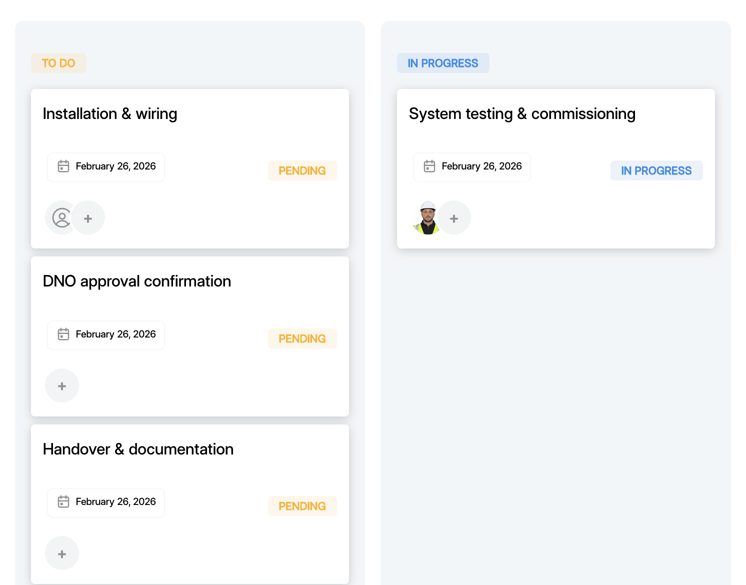 An image of Bask's Task page