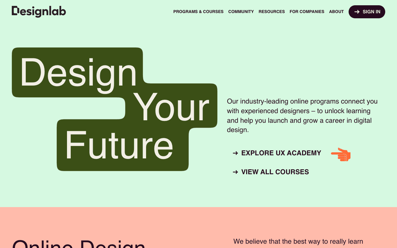 Designlab екранна снимка