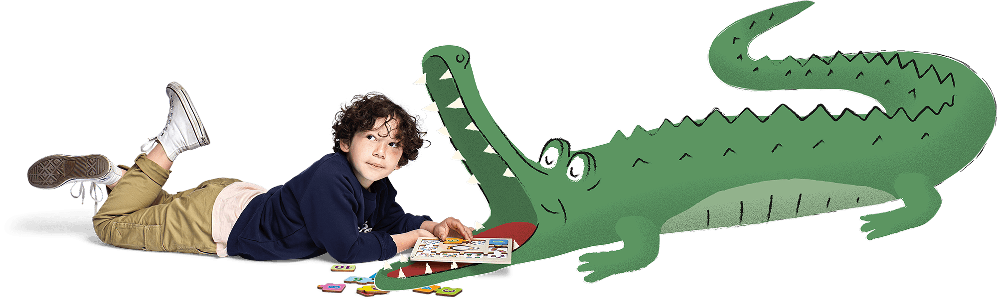 Rolf campangebeeld krokodil