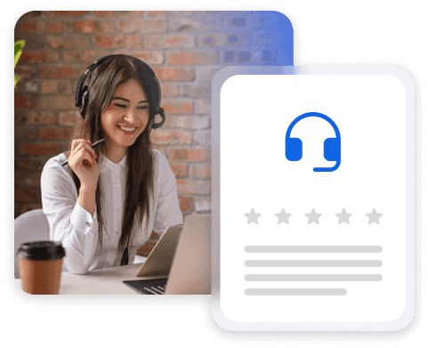Image of customer support agent