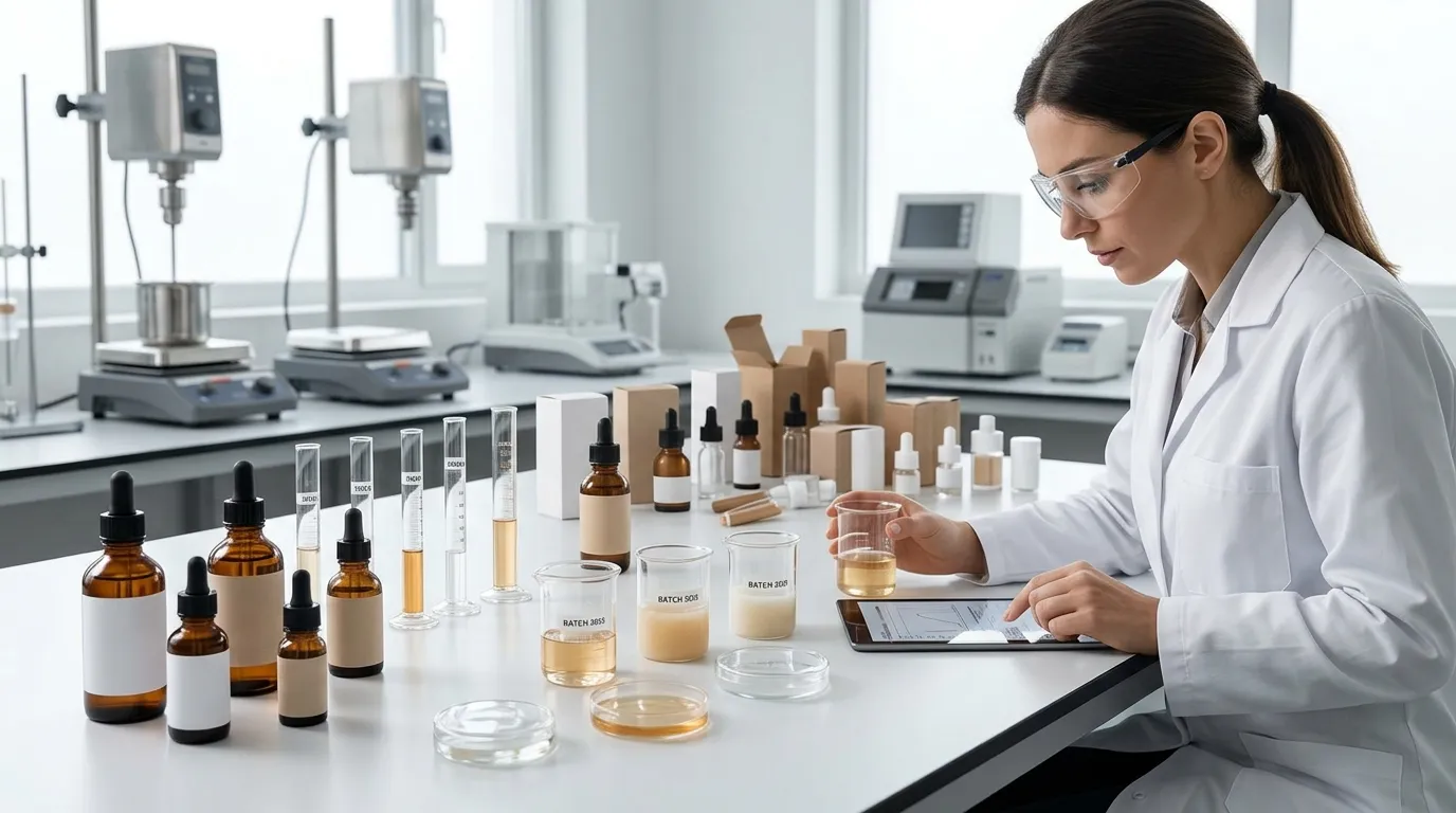 Private label PDRN serum product development process for skincare brands