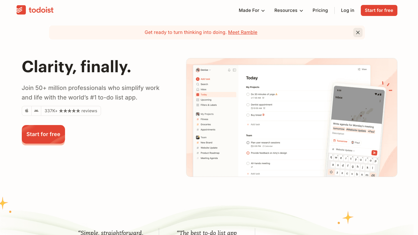 Todoist app