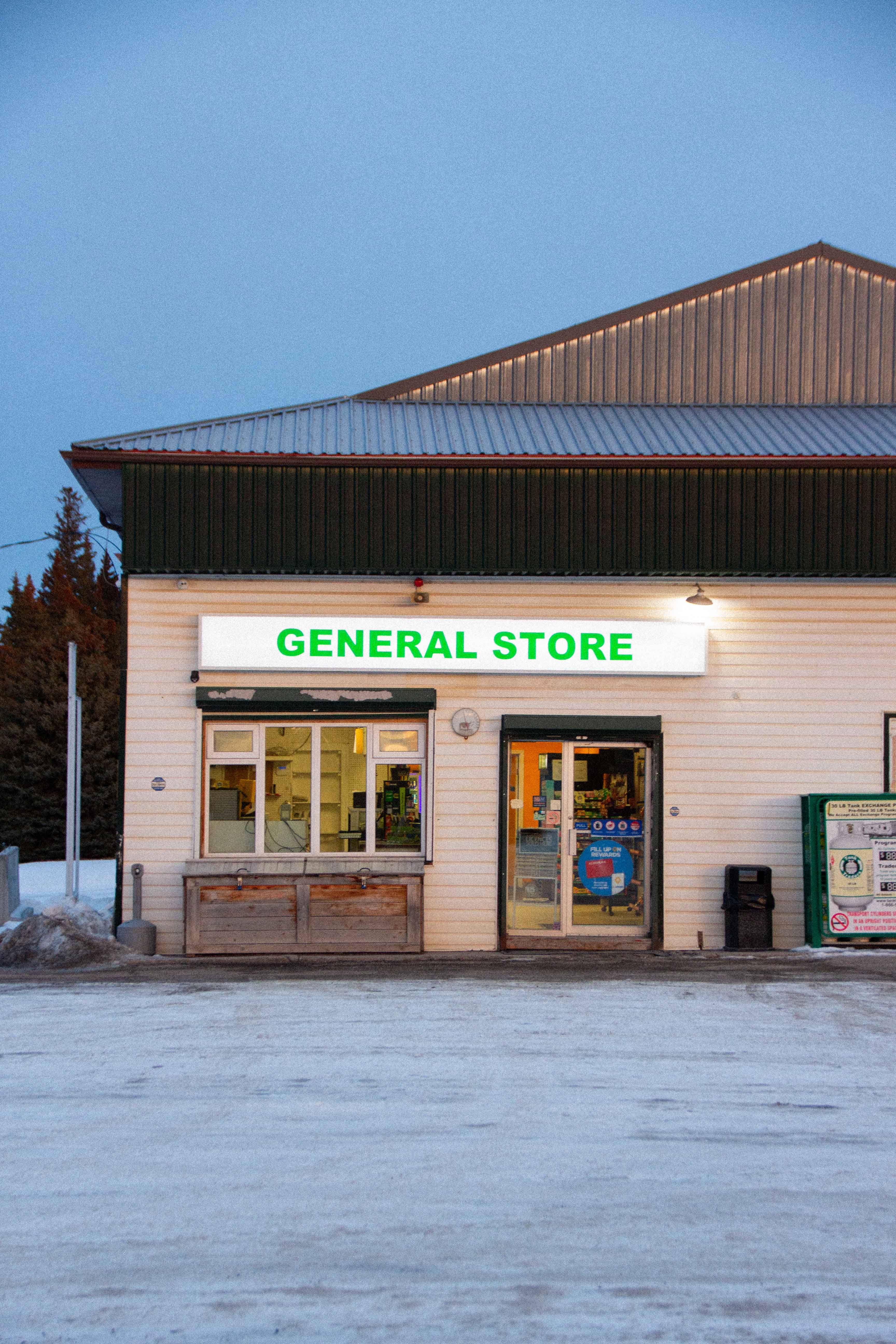 A studio space showcasing large window and contemporary design elements