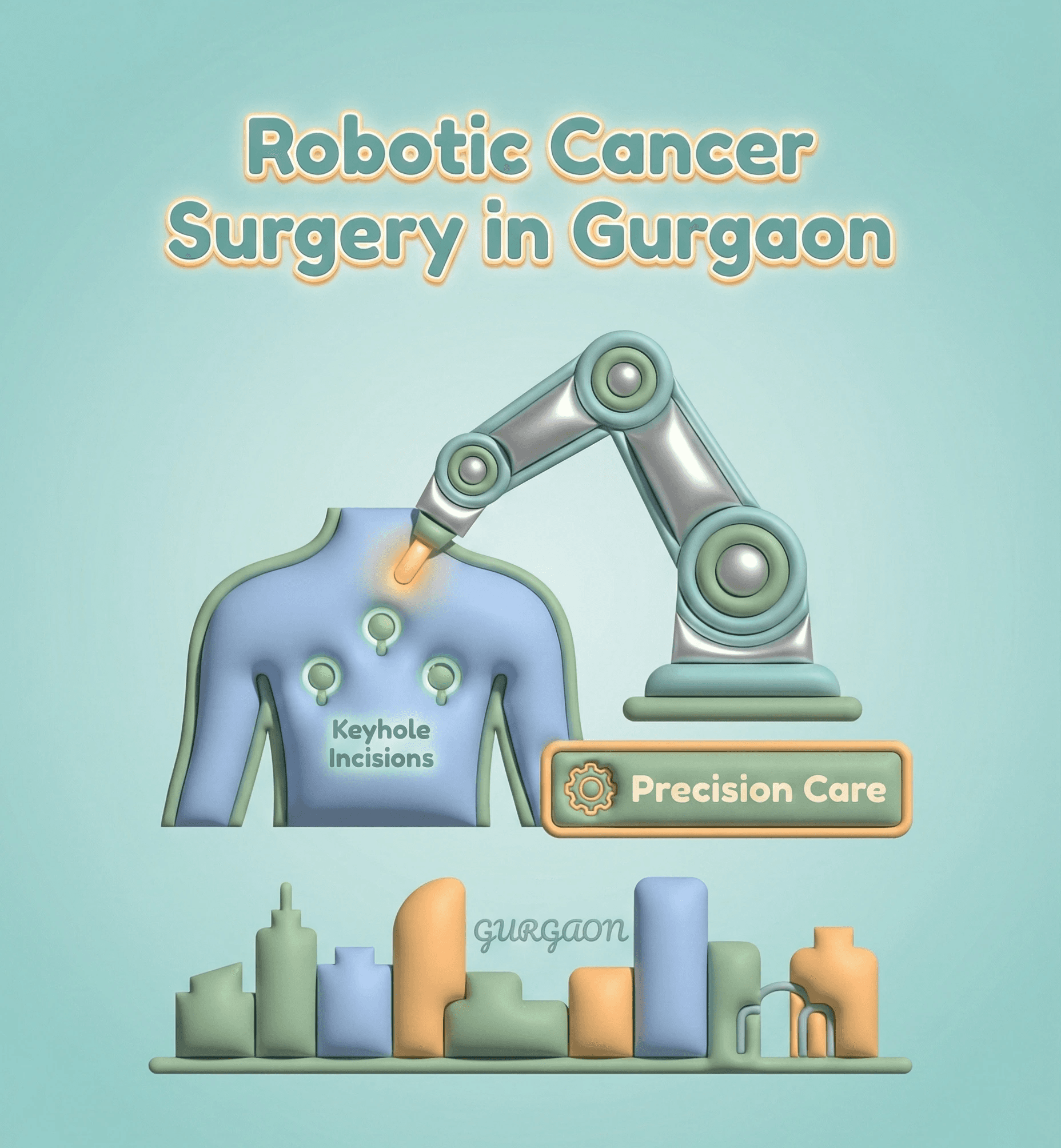 गुड़गांव में Robotic cancer surgery की विशेषज्ञता उपलब्ध है, जो सटीकता और देखभाल के साथ की जाती है।
