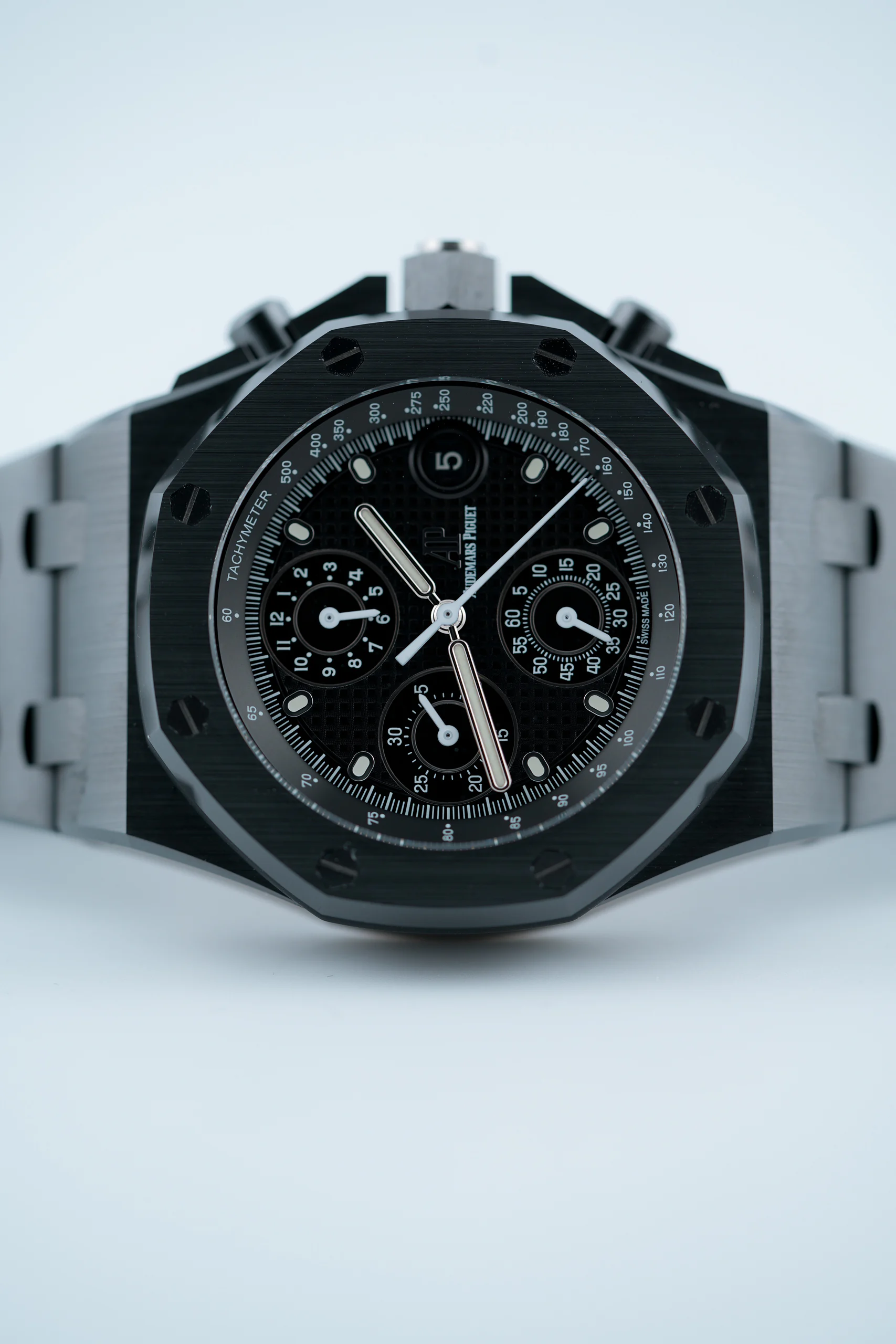 Audemars Piguet Royal Oak Offshore Black Ceramic 26238CE full front view