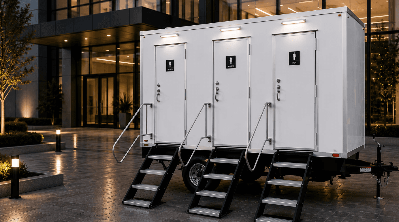 Bespoke luxury restroom trailer