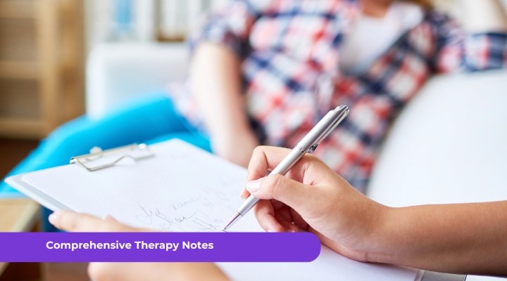 Comprehensive therapy notes in practice management