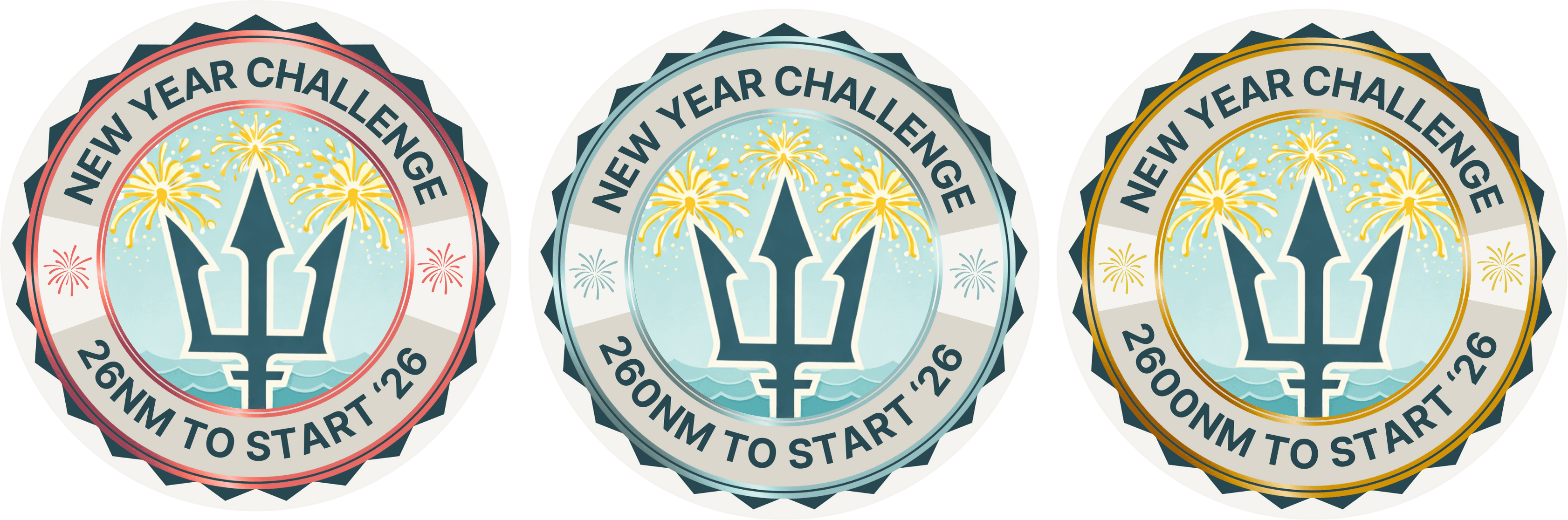 Trophies for New Year Tracking Challenge