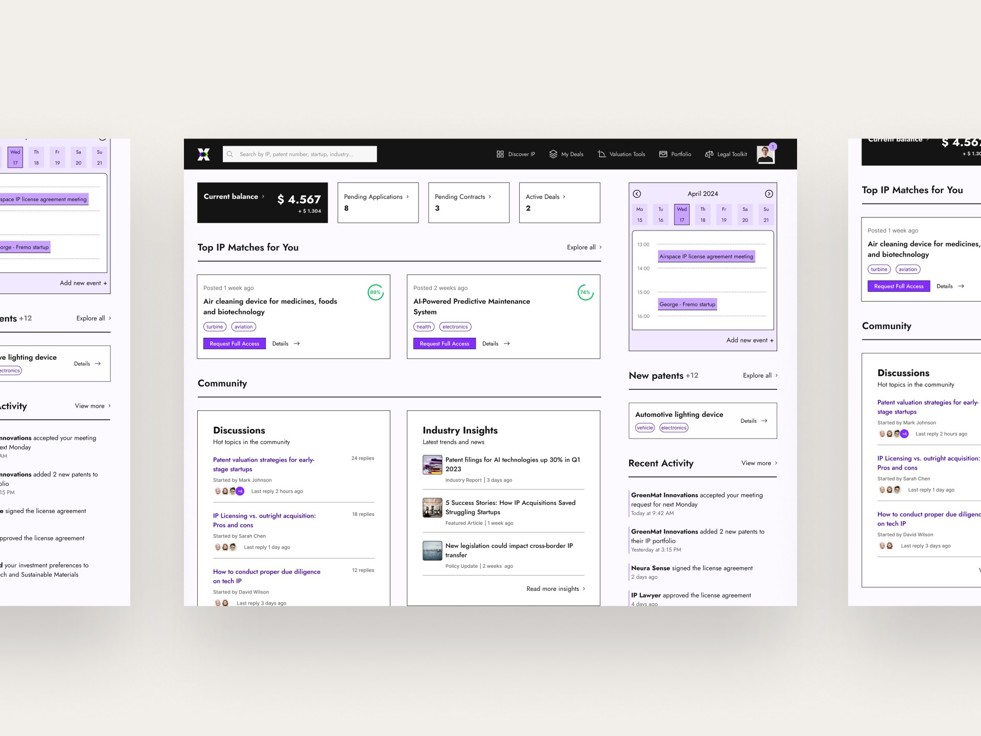Investor-facing MVP dashboard designed to validate trust and value early