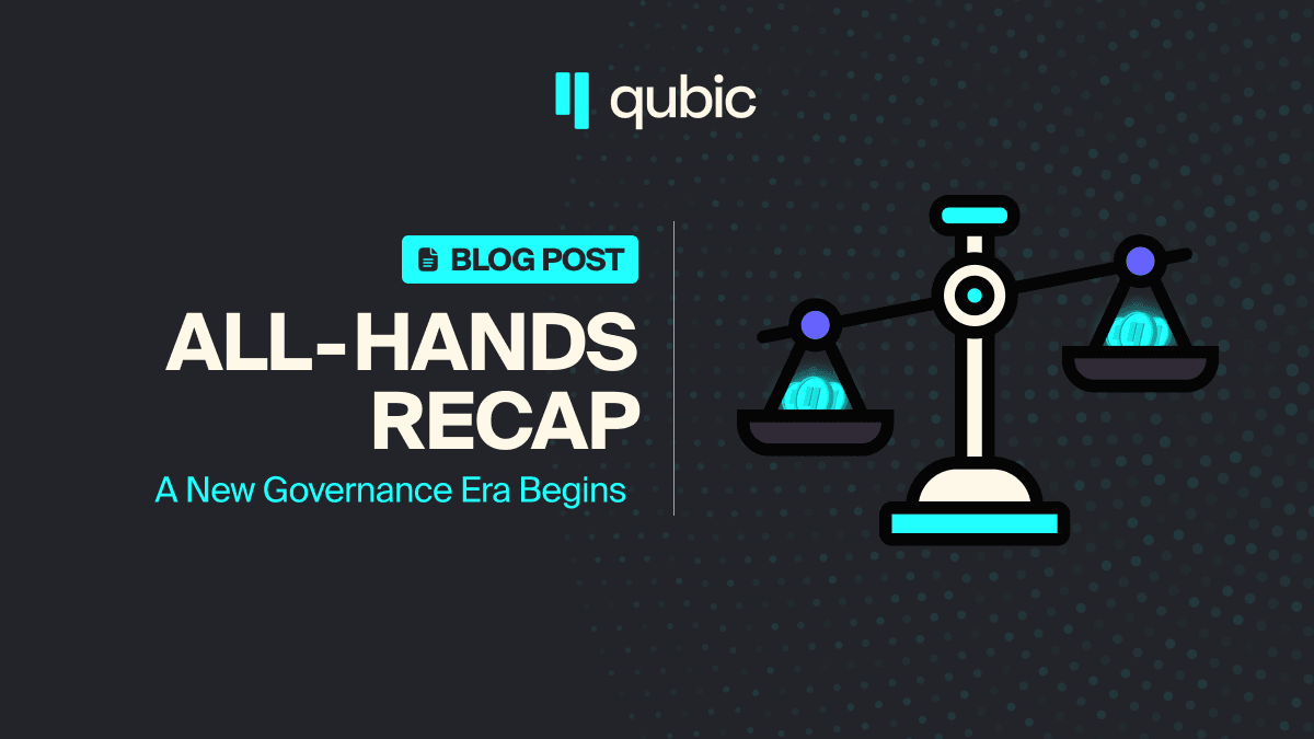 Qubic All-Hands Recap: A New Governance and Funding Framework Takes Shape