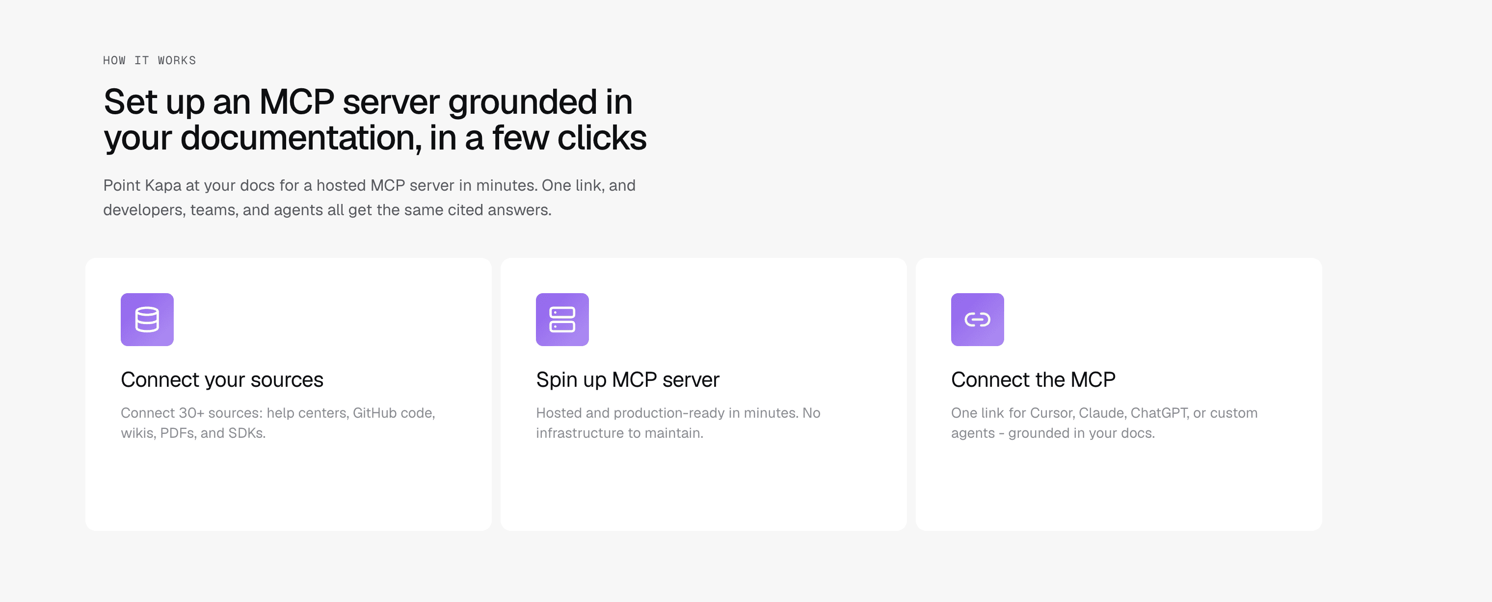 Set up a kapa.ai mcp server in a few clicks
