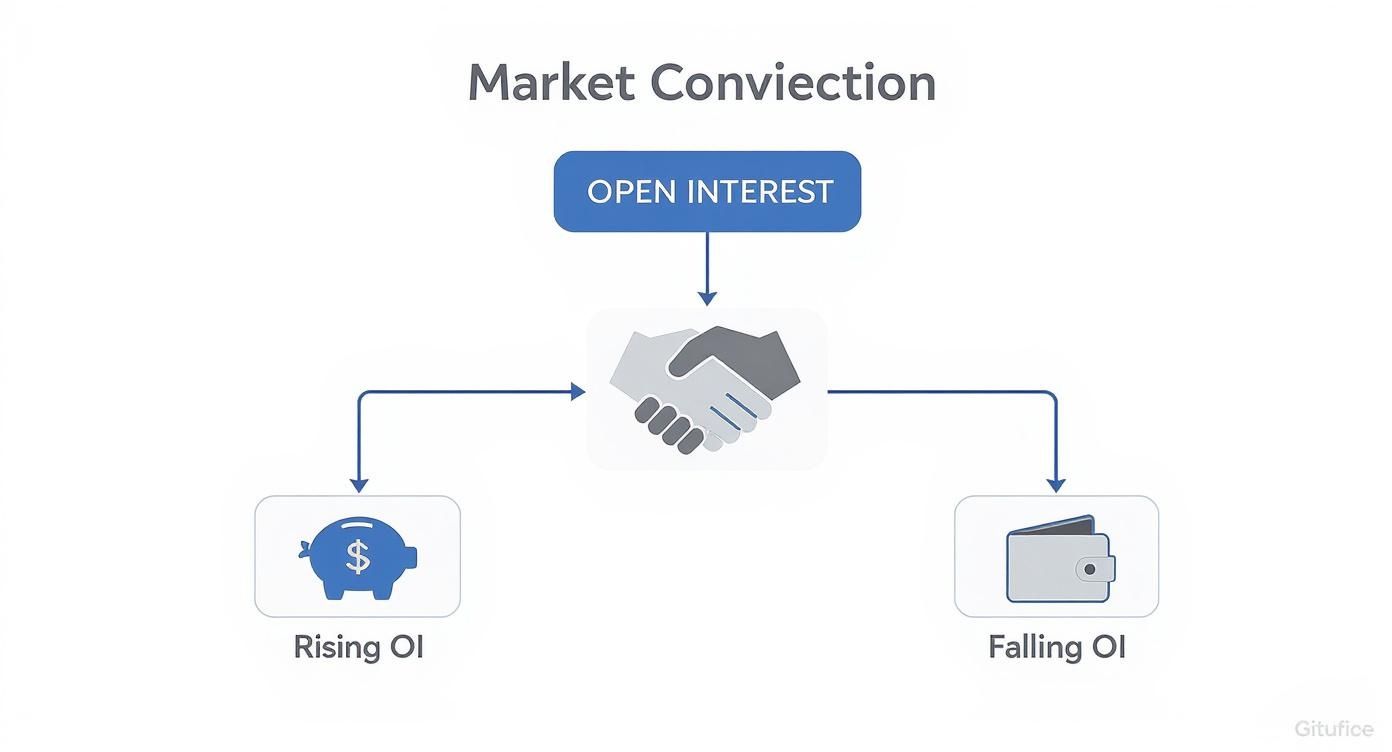 Infographic about options volume open interest