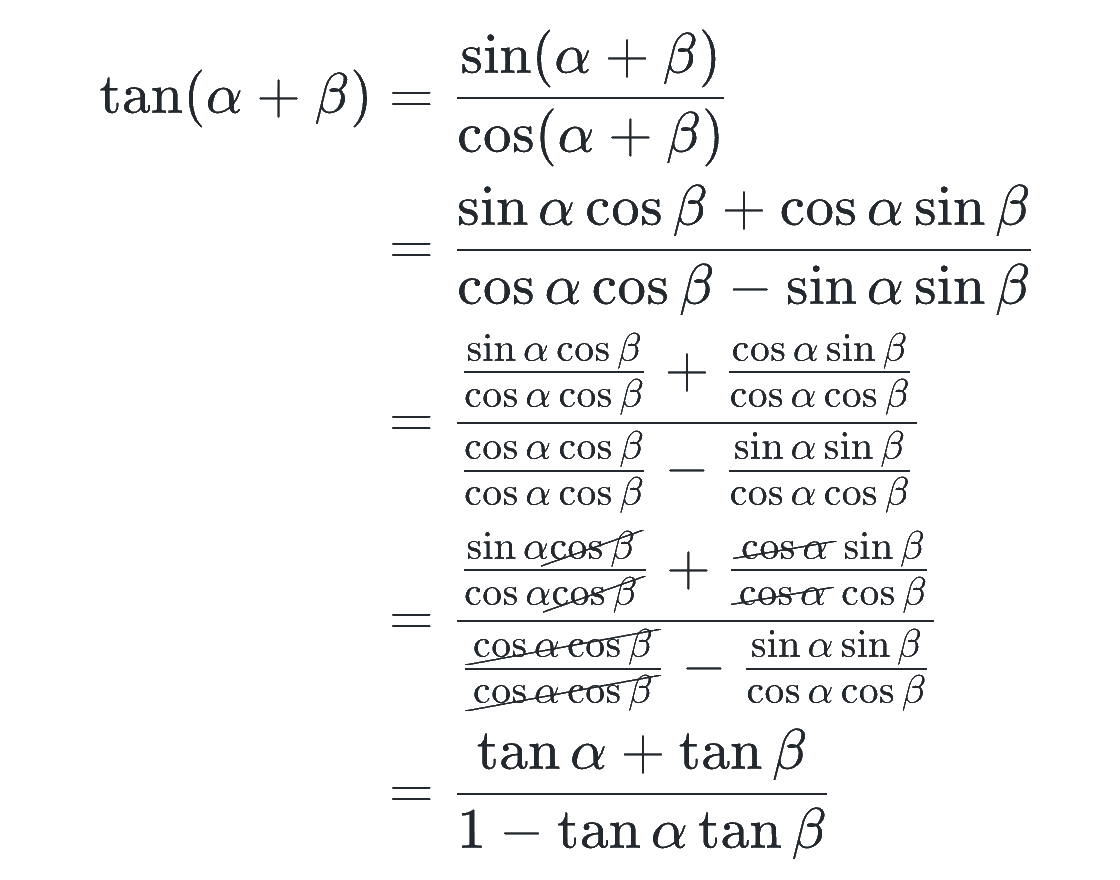 tan の加法定理の作り方