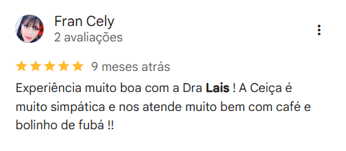 Captura de conversa no Instagram com depoimento de paciente
