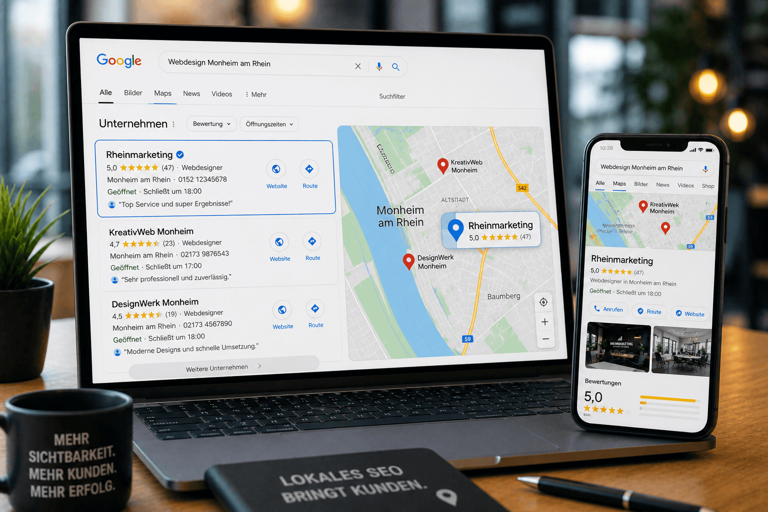 Lokales SEO Monheim am Rhein von Rheinmarketing