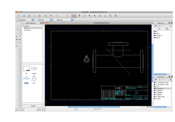 LibreCAD running on a Cloud Computer