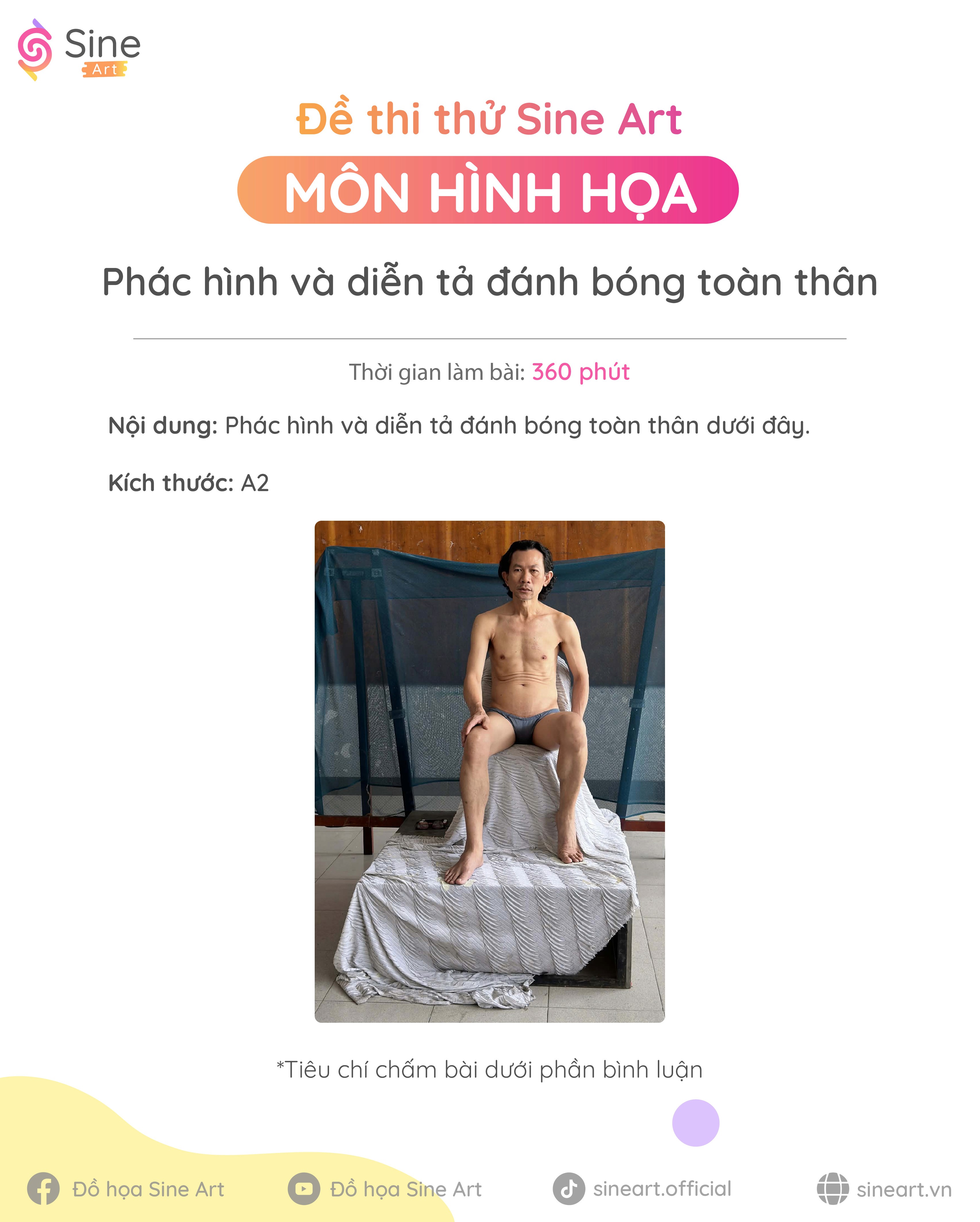 Đề thi hình họa mẫu toàn thân 2