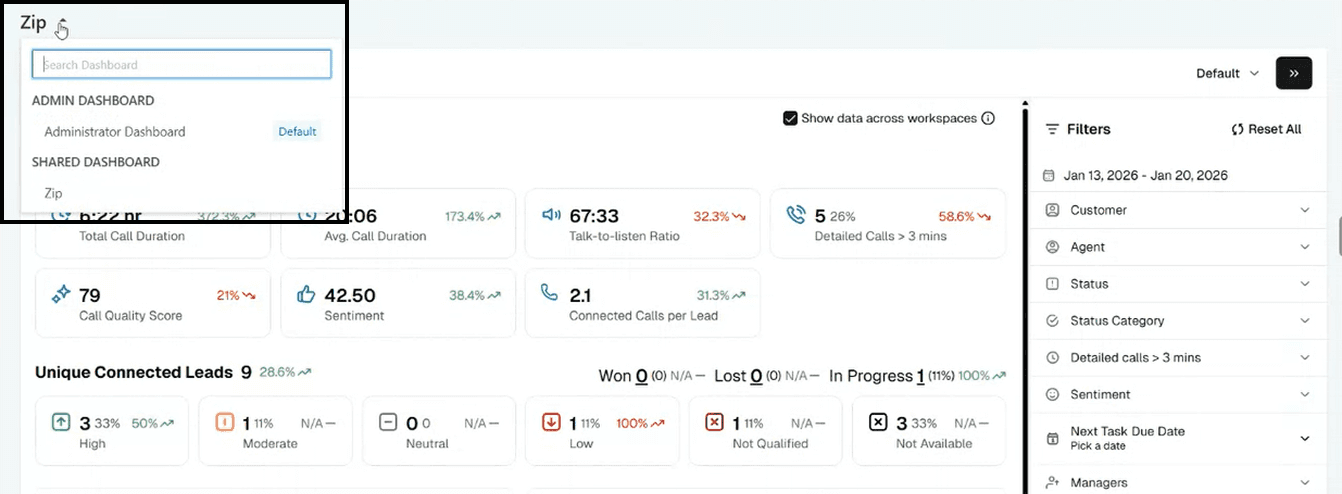 Zipteams Leadsquared Setup