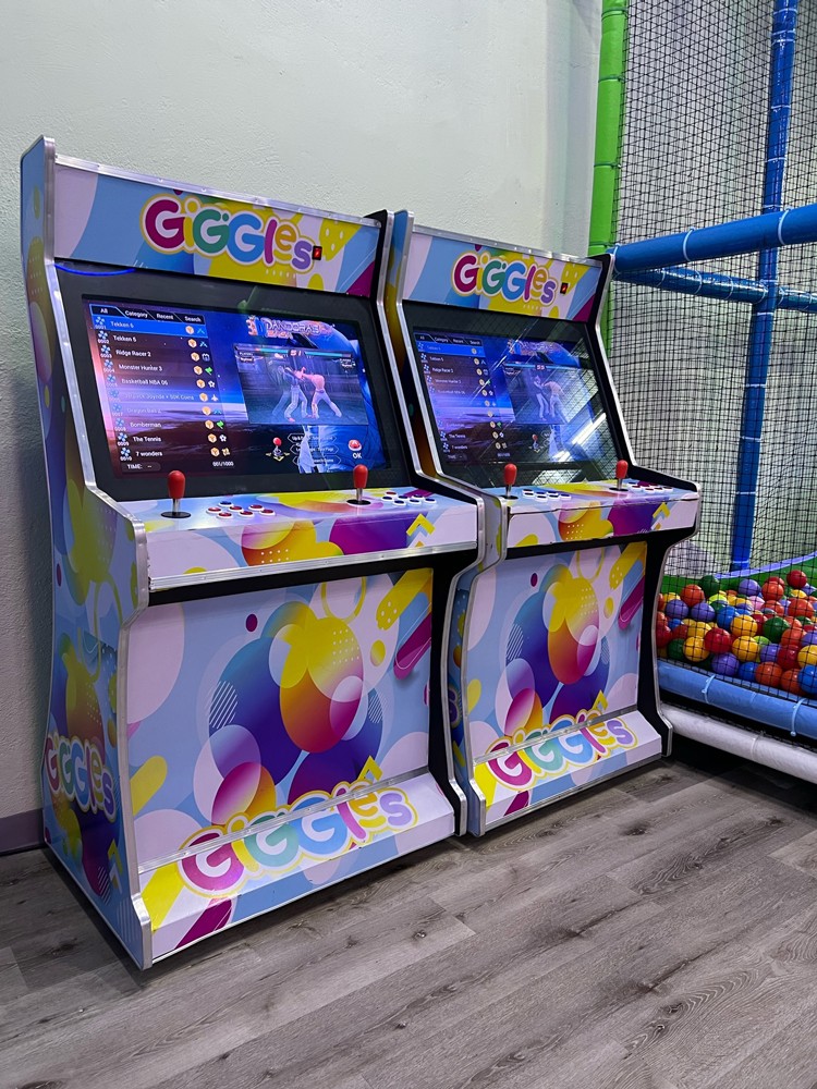 A young girl smiling